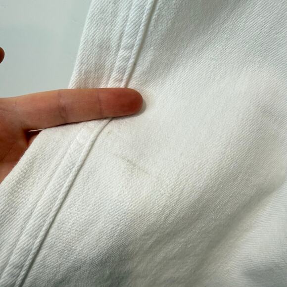 AYR Women's The Beat Jeans Barrel Leg Crop White Size 30 - Picture 6 of 13